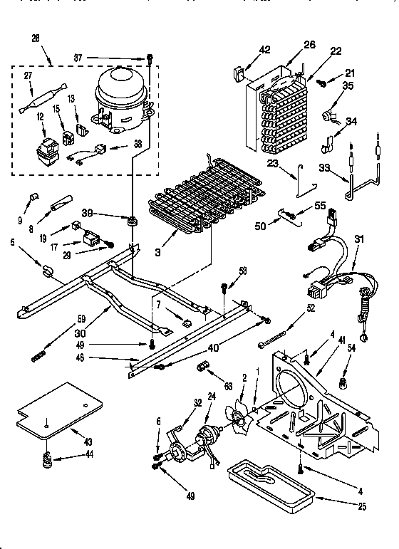 Whirlpool ED25PQXDW00 unit diagram