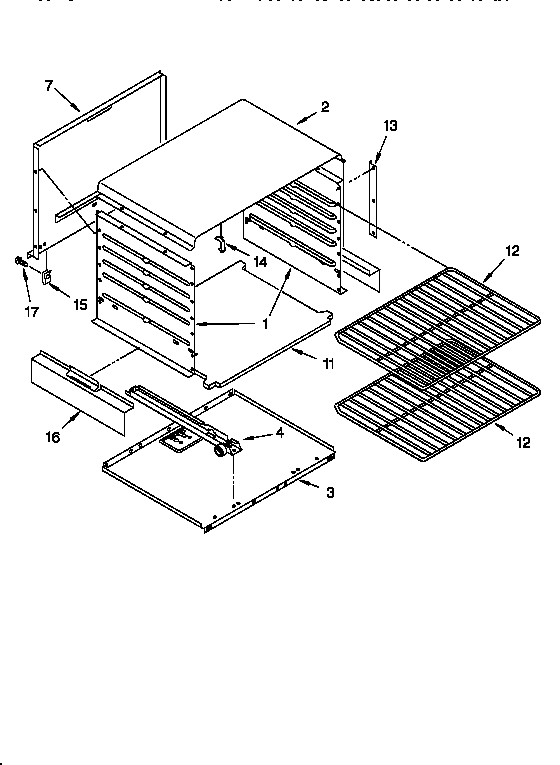 Whirlpool SF3020SWW2 internal diagram