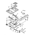 Whirlpool SF330PEWQ1 cooktop and manifold diagram