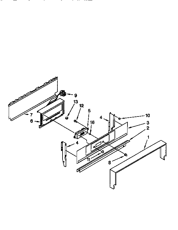 Whirlpool SF330PEWW7 backguard diagram