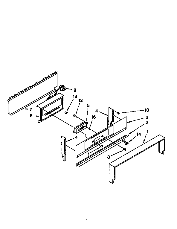 Whirlpool SF330PEWZ1 backguard diagram