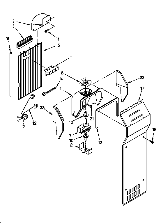 Whirlpool ED22DLXDN00 air flow diagram
