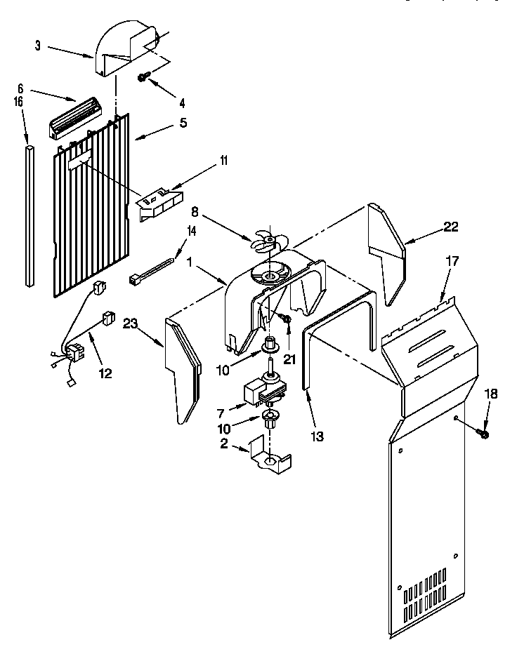 Whirlpool ED22PSXDW01 air flow diagram