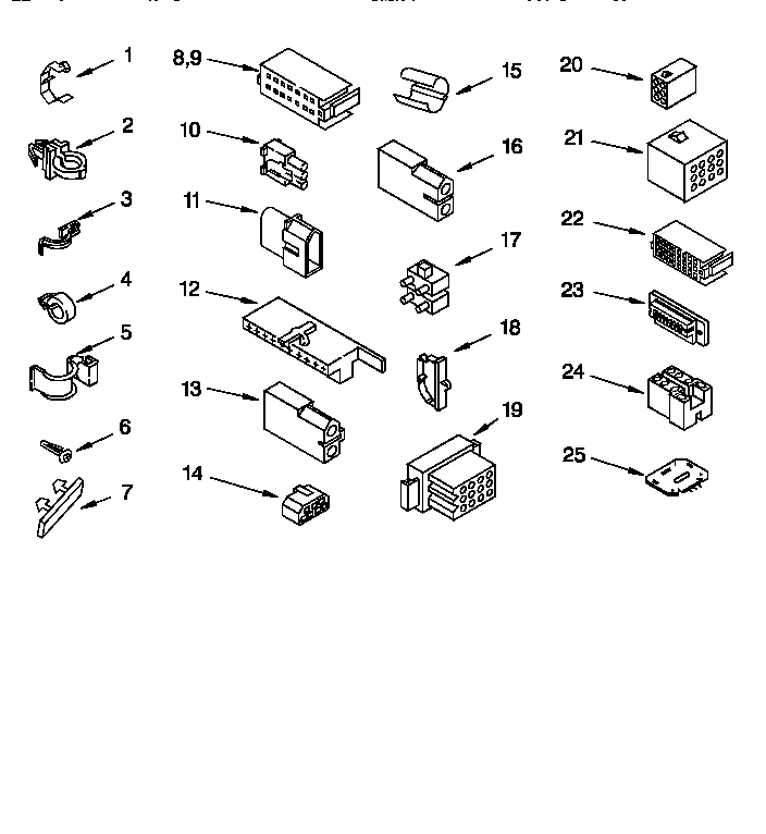 Whirlpool LSL9355DQ0 wiring harness diagram