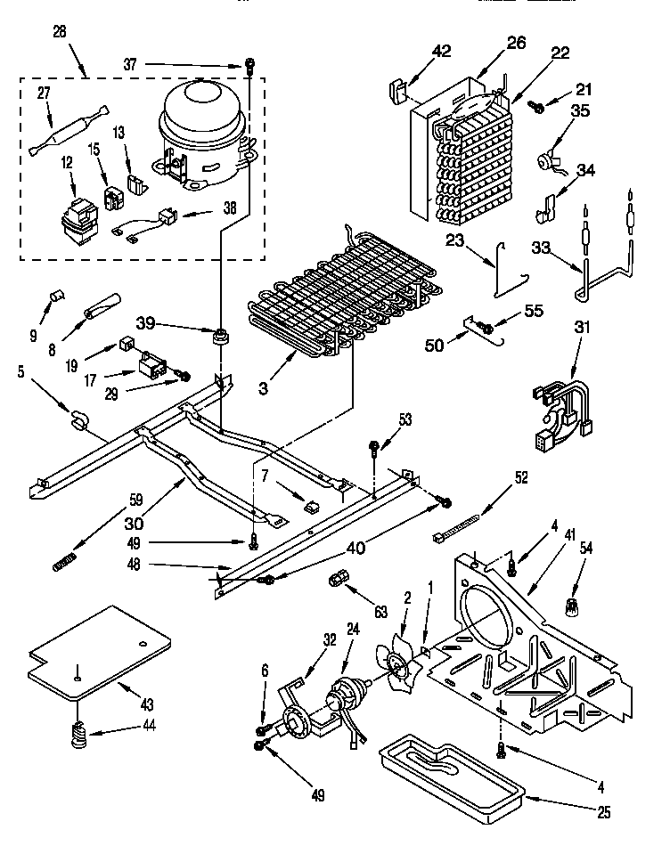 Whirlpool 8ED25DQXDW00 unit diagram