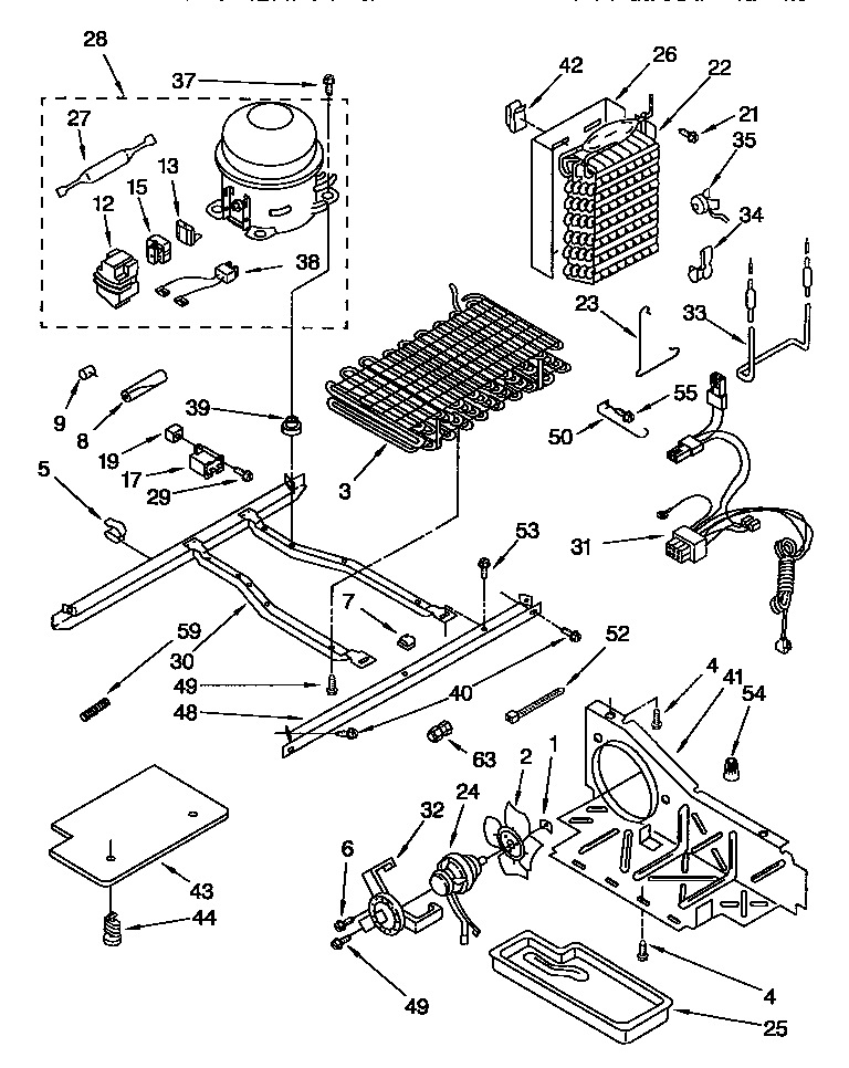 Whirlpool ED25PSXDN02 unit diagram