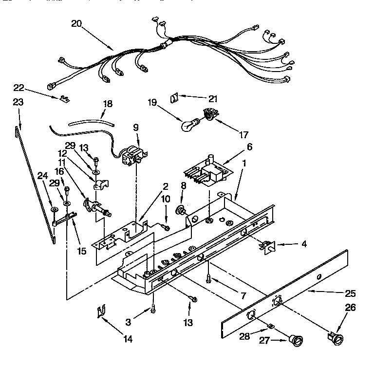 Whirlpool ED25PSXDN02 control diagram