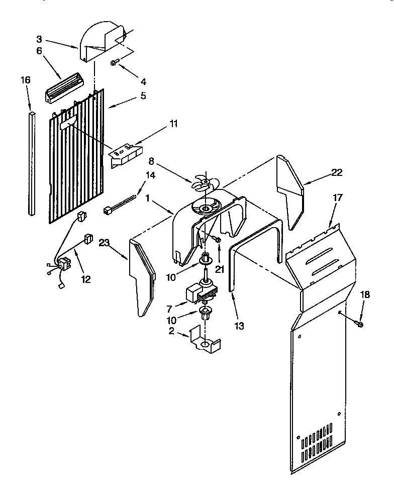 Whirlpool ED22DQXDN01 air flow diagram