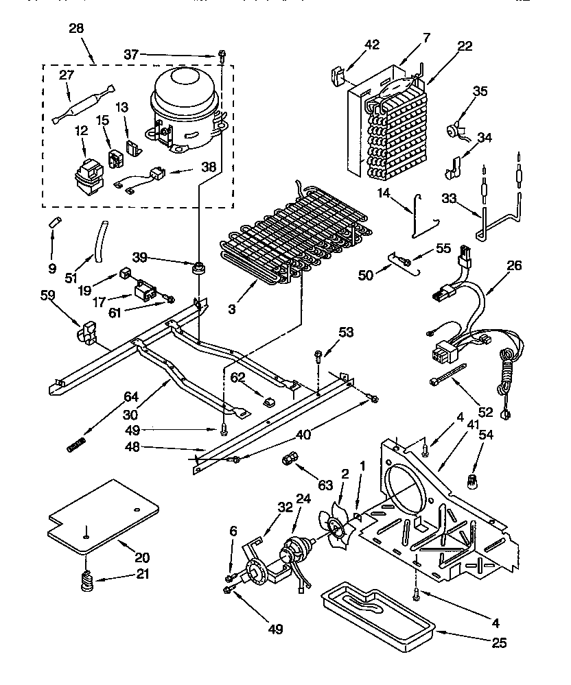 Whirlpool ED22DQXDN01 unit diagram