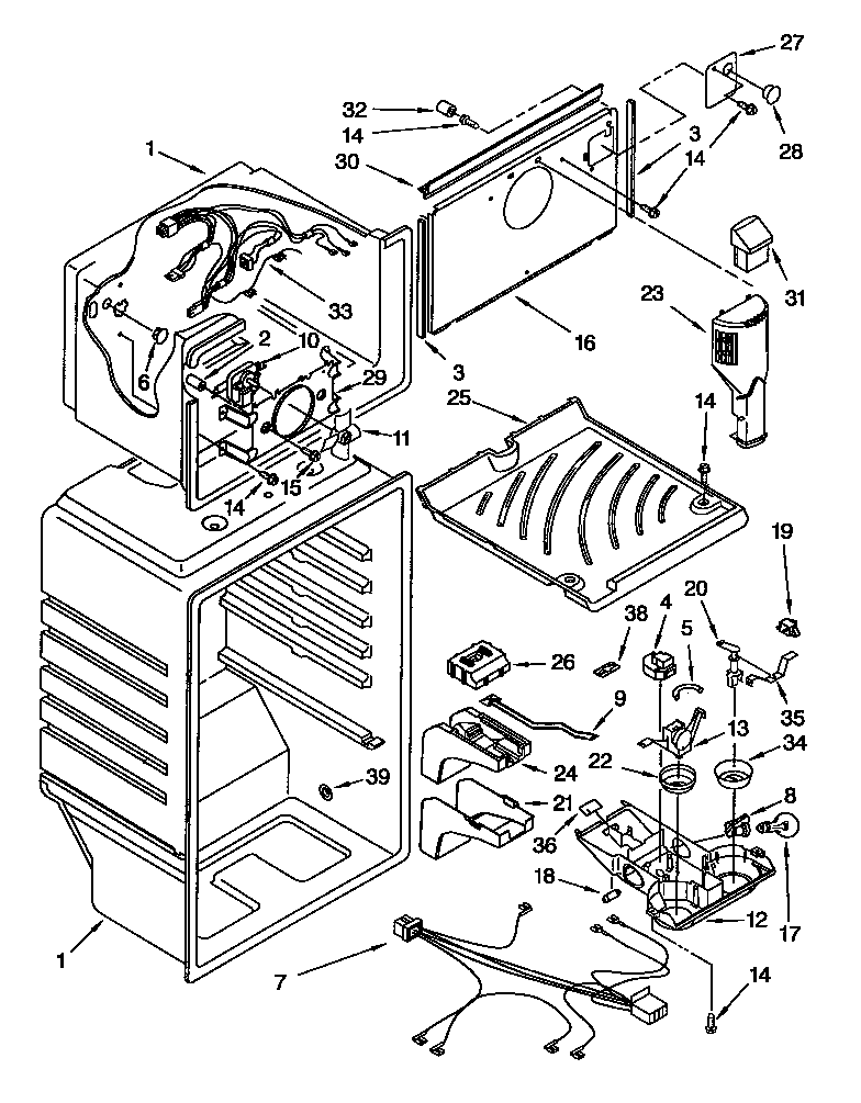 Whirlpool ET18NKXDW04 liner diagram