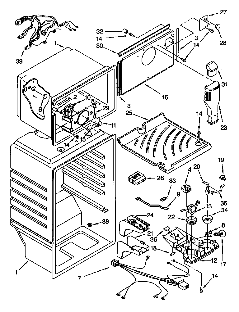 Whirlpool ET18GKXDN03 liner diagram