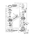 Whirlpool DP920QWDB3 pump and motor diagram