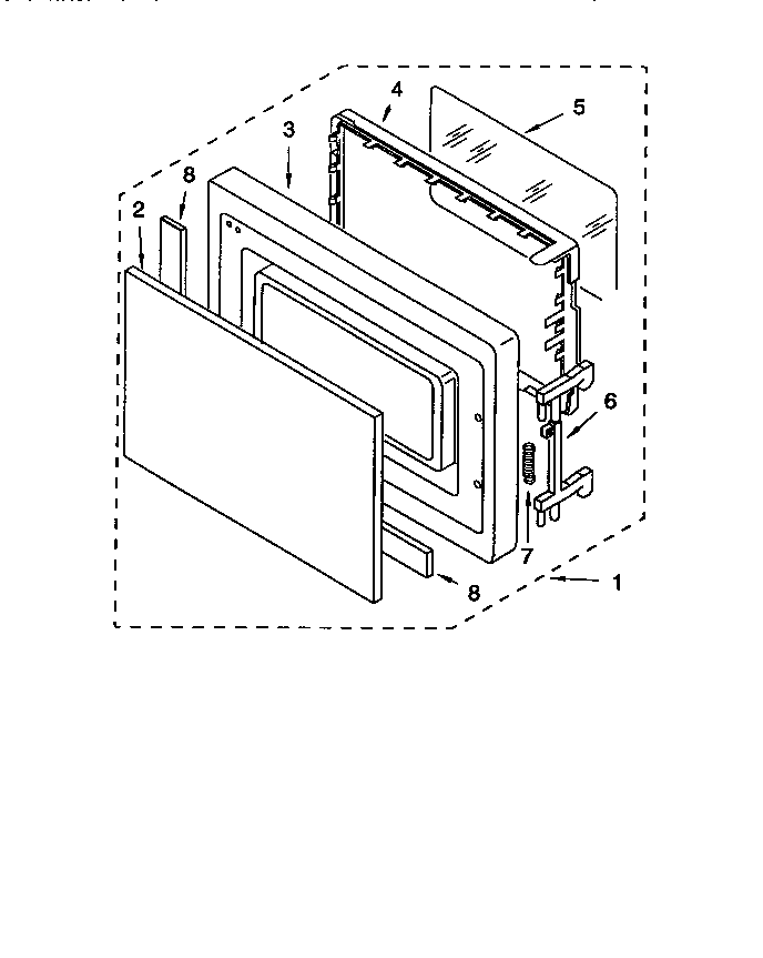 Whirlpool MT5151XDZ5 door diagram