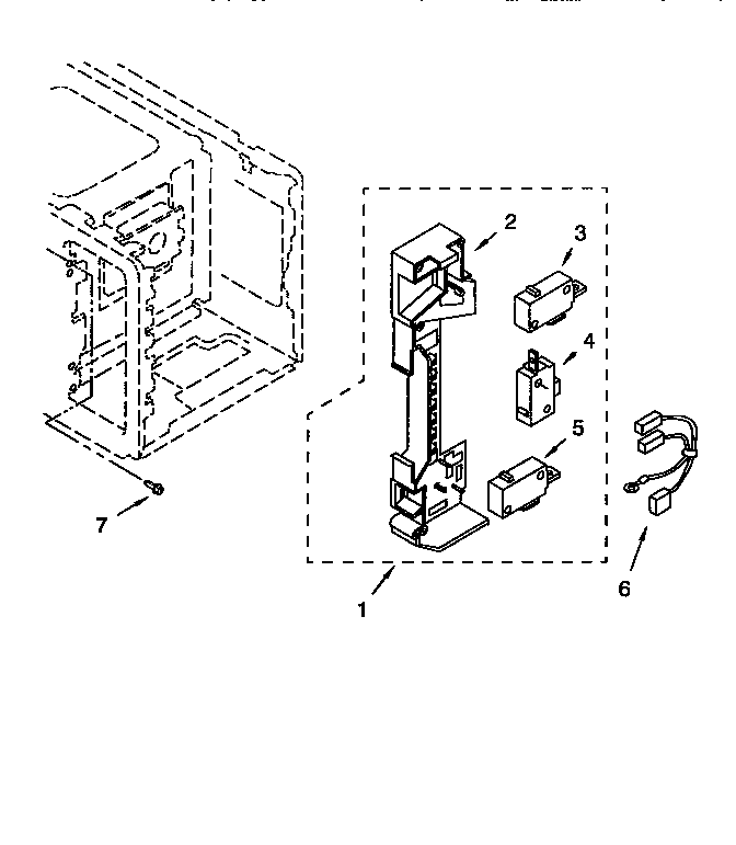 Whirlpool MT5151XDZ5 latch board diagram