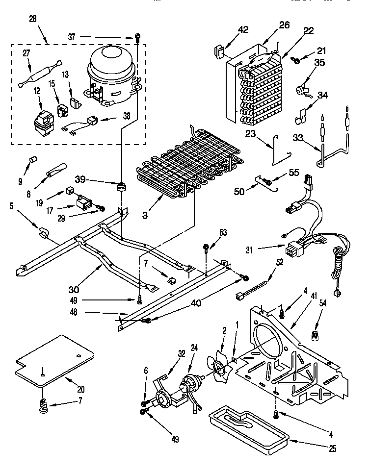 Roper RS22BRXDW01 unit diagram