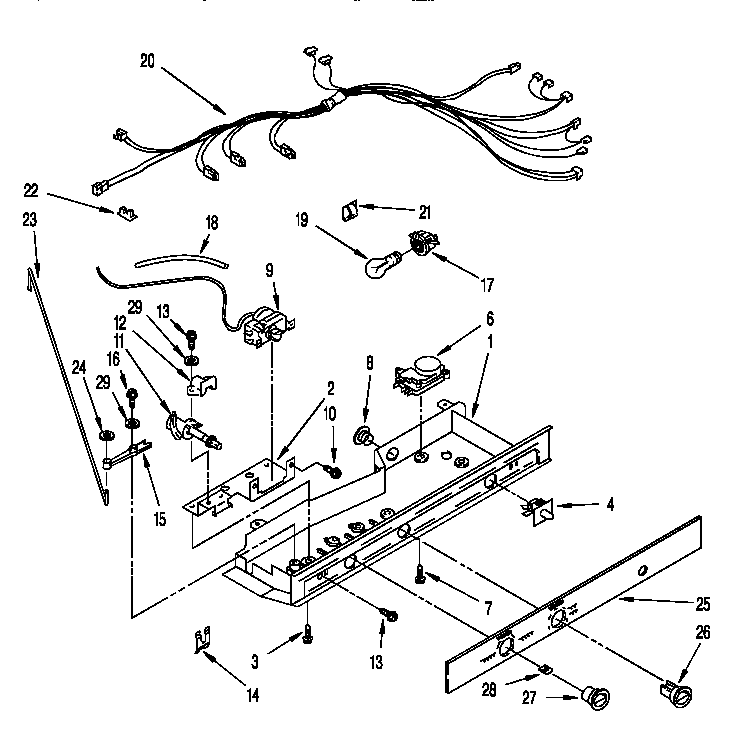 Roper RS22BRXDW01 control diagram