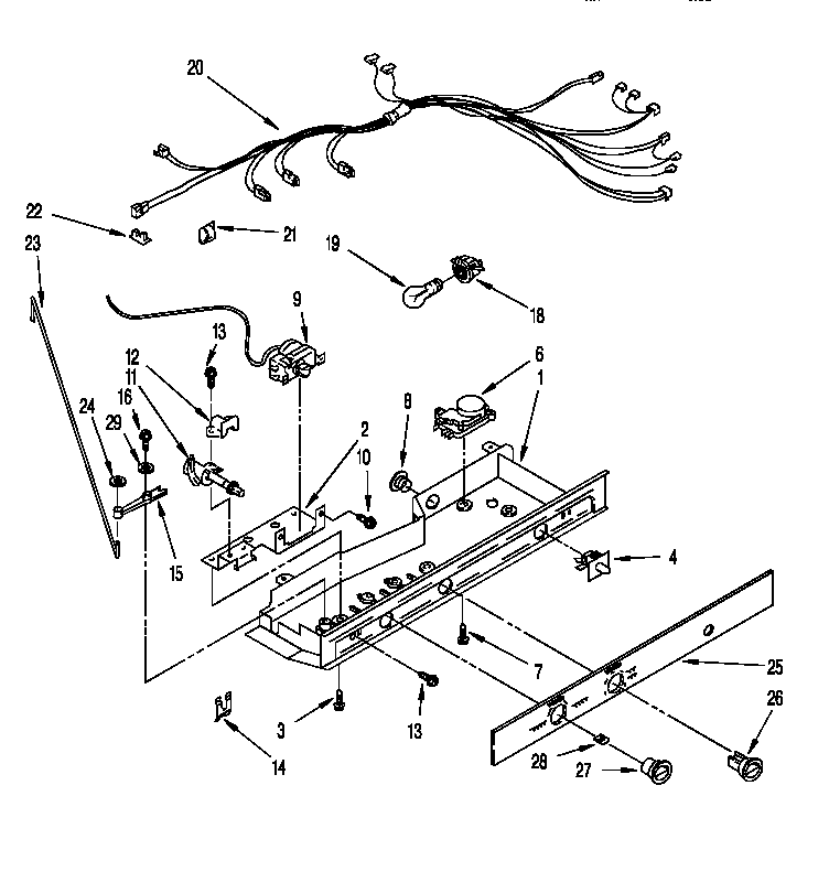 Roper RS20DKXDN01 control diagram