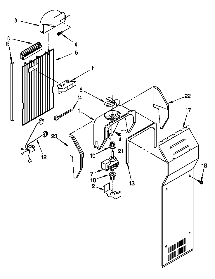 Roper RS22AWXEW01 air flow diagram