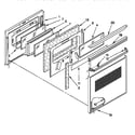 KitchenAid KDDT207BAL8 oven door diagram