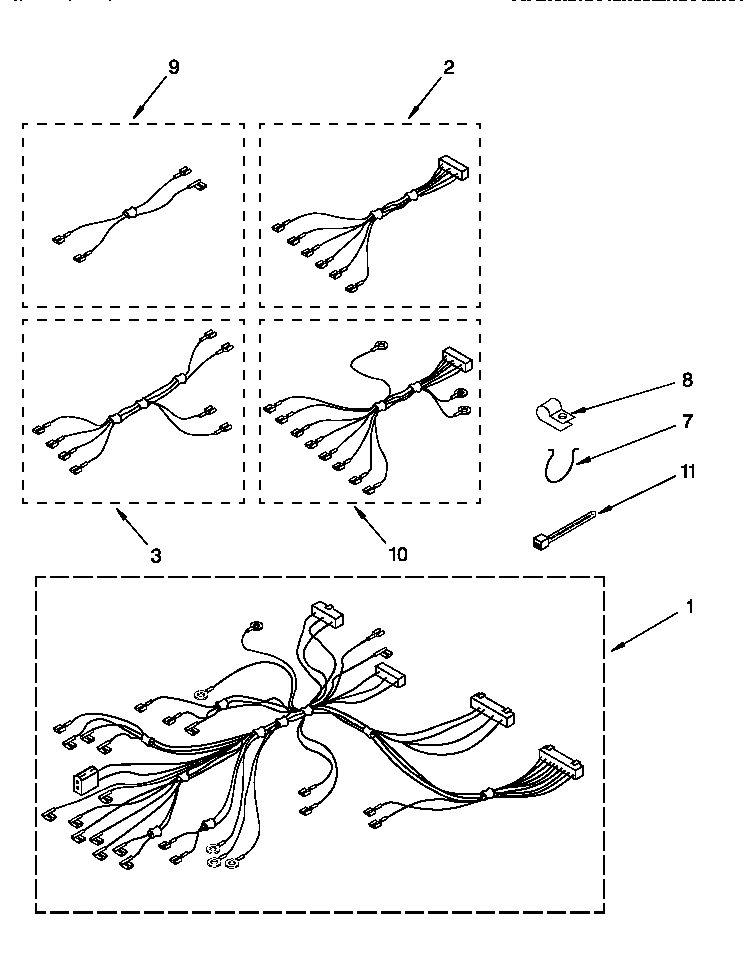 KitchenAid KDDT207BAL8 wiring harness diagram