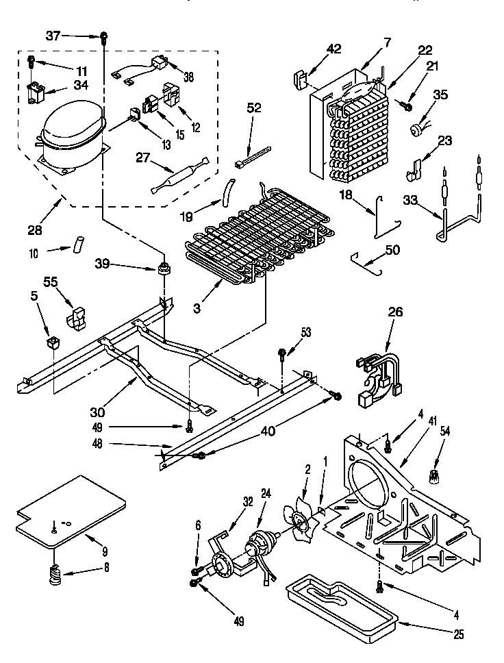 Whirlpool 8ED20ZKXDG01 unit diagram