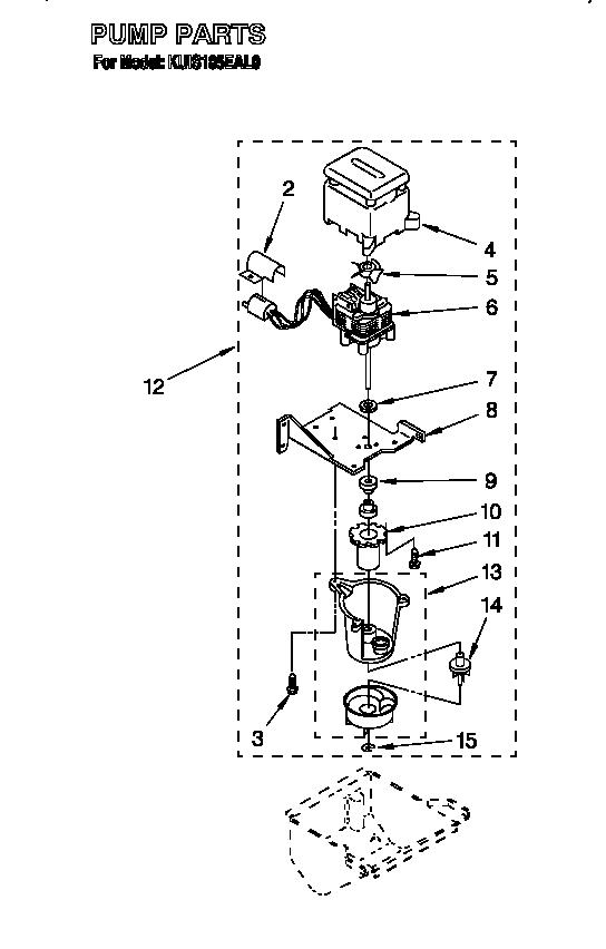 KitchenAid KUIS185EAL0 pump diagram