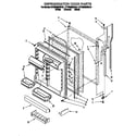 KitchenAid KTRS22MDBL01 refrigerator door diagram
