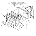 KitchenAid KTRS22MDBL01 freezer door diagram