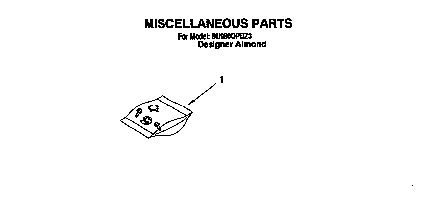 Whirlpool DU980QPDZ3 miscellaneous diagram