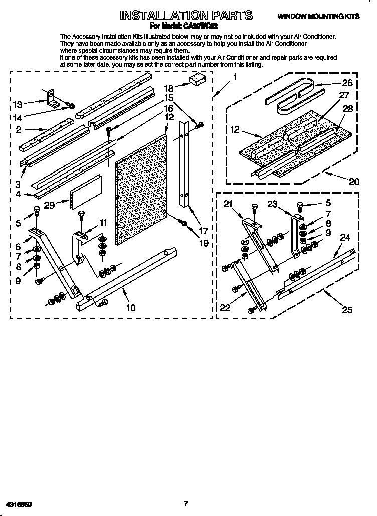 Whirlpool CA25WC52 installation diagram