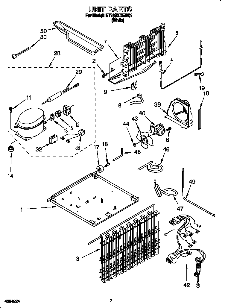 Whirlpool ET18SKREW01 unit diagram