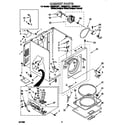 Whirlpool LGR5624DW1 cabinet diagram