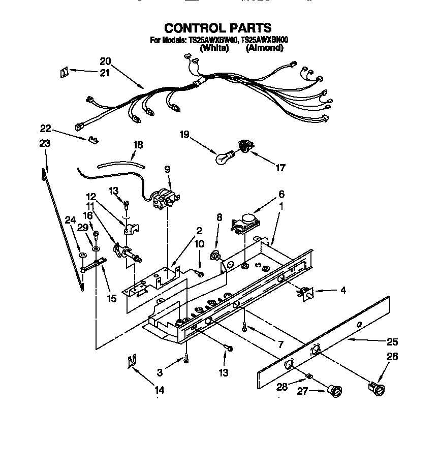 Estate TS25AWXBN00 control diagram