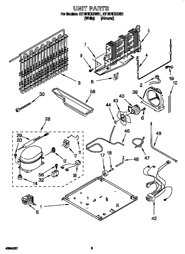 Whirlpool ET19PKXEN01 unit diagram