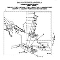 Roper RGL4634BL3 3401771 burner assembly diagram
