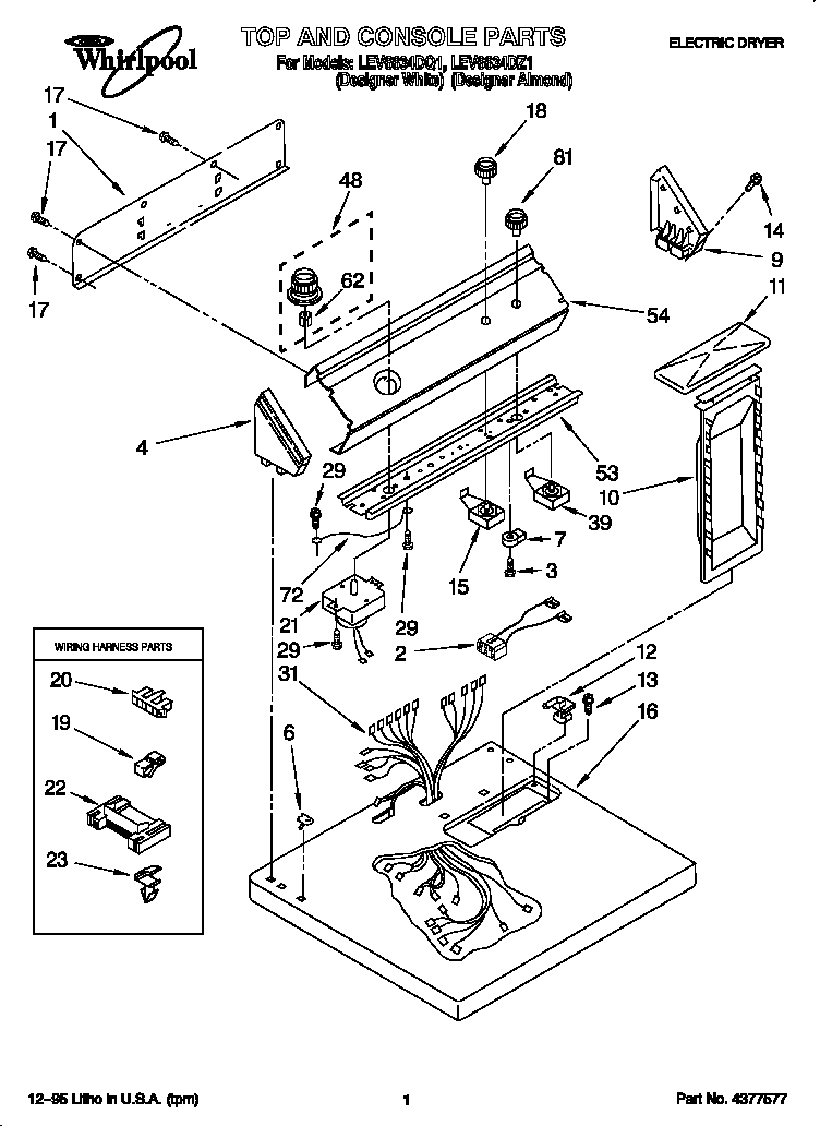 Whirlpool LEV6634DQ1 null diagram