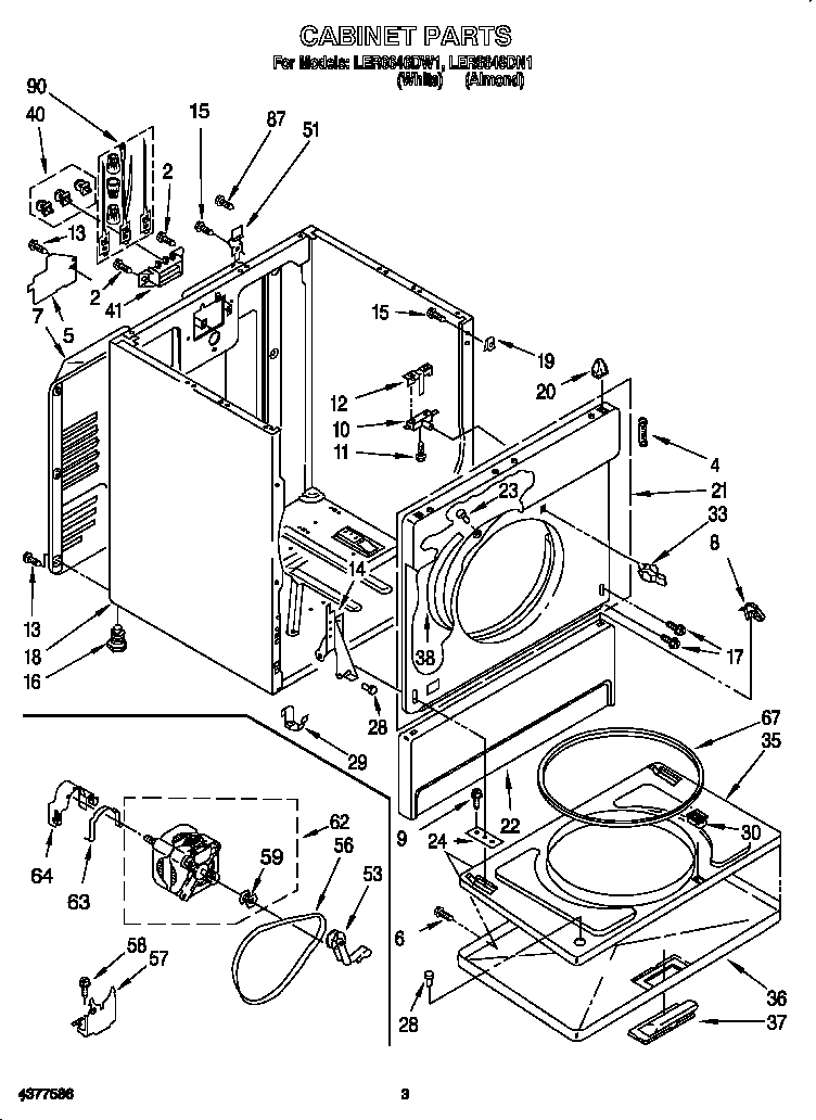 Whirlpool LER6646DN1 null diagram