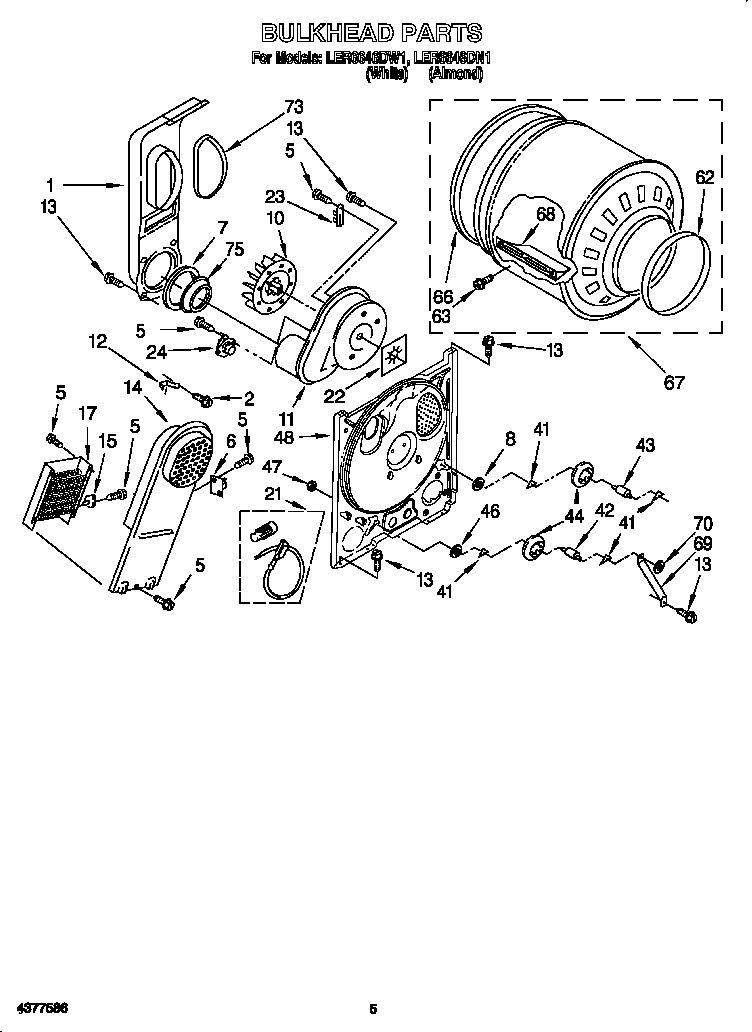 Whirlpool LER6646DN1 null diagram