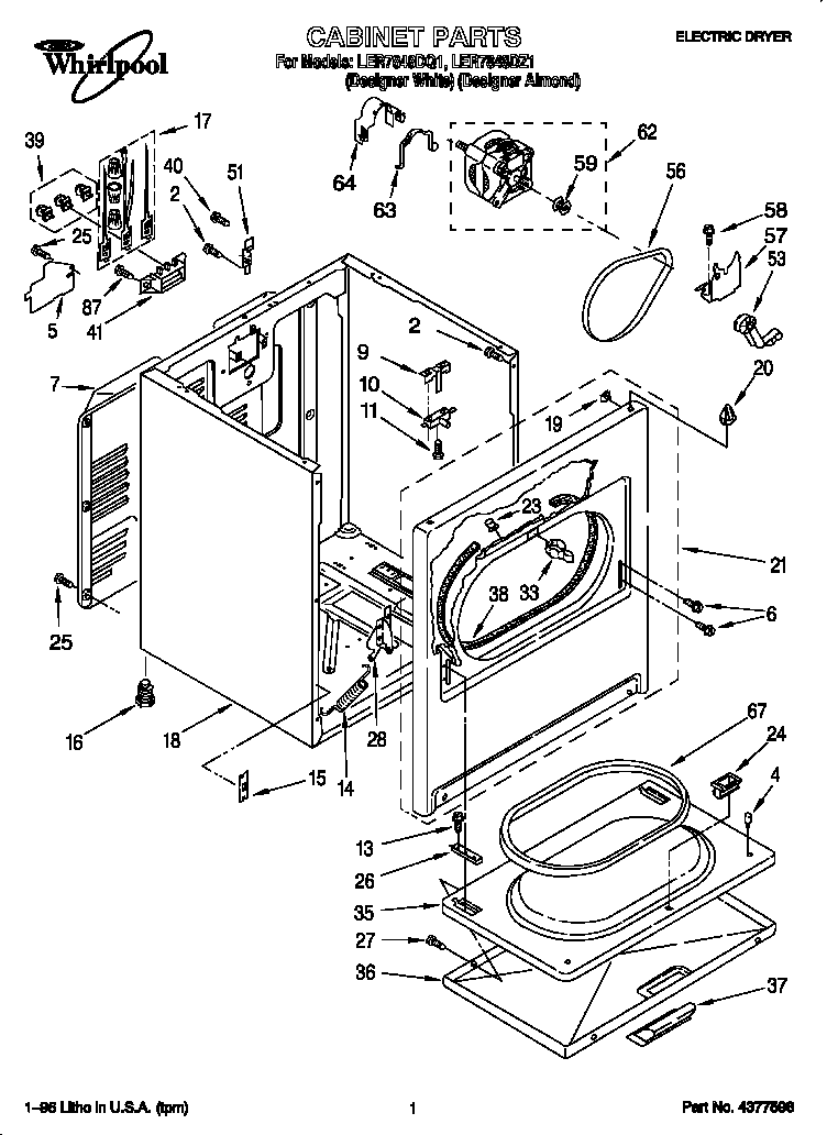 Whirlpool LER7848DQ1 null diagram