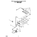 Roper FGS385BL3 broiler & oven burner diagram