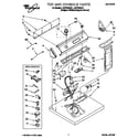 Whirlpool LGC7848DQ1 top and console diagram
