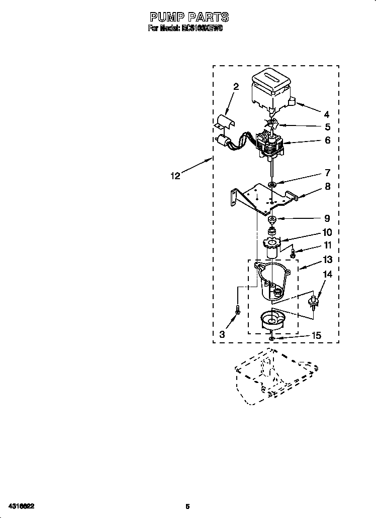 Whirlpool EC5100XEW0 pump diagram