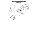 Whirlpool SF310PEAQ2 broiler & oven burner diagram