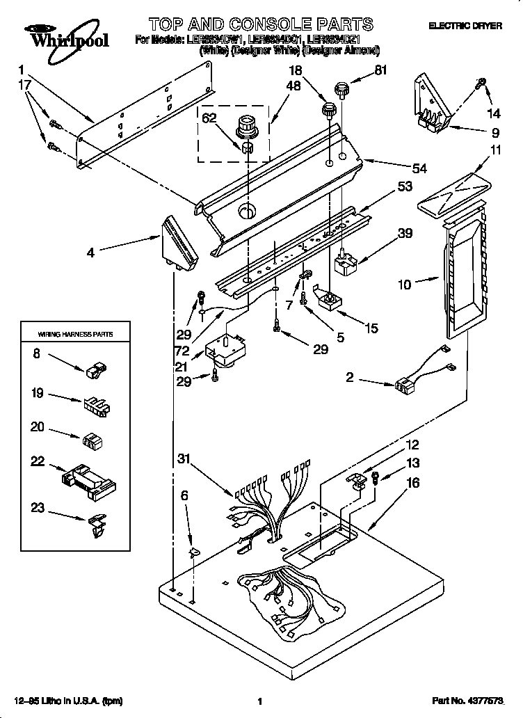 Whirlpool LER6634DW1 null diagram