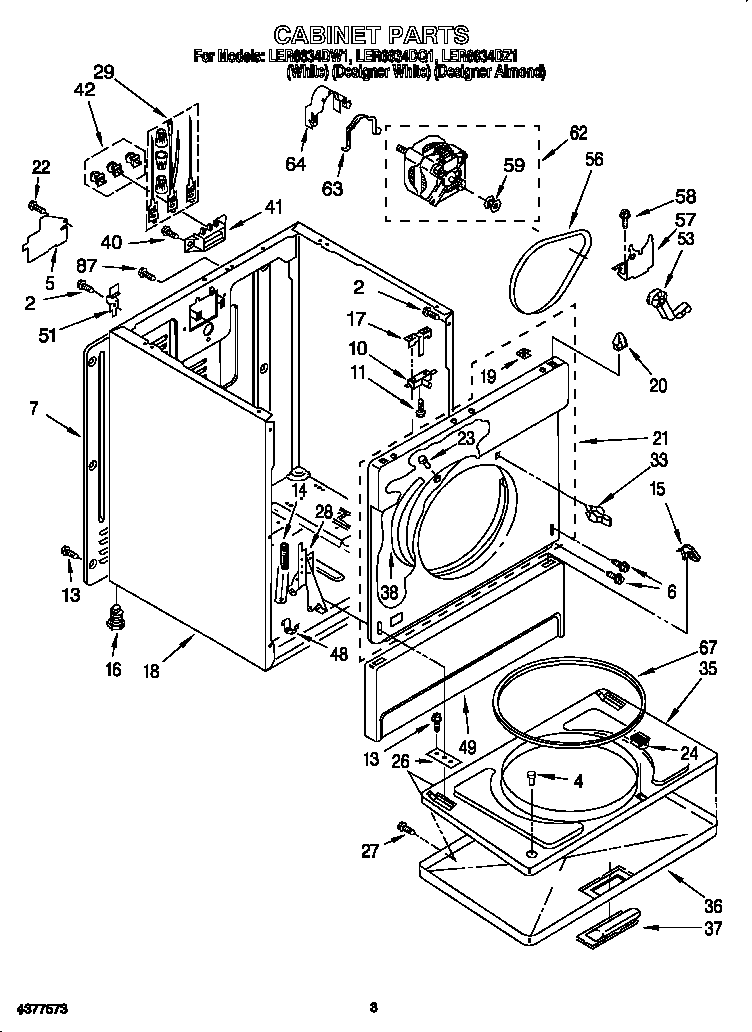 Whirlpool LER6634DW1 null diagram