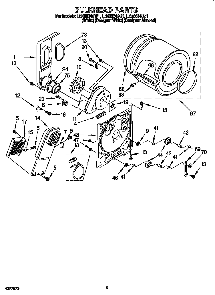 Whirlpool LER6634DW1 null diagram