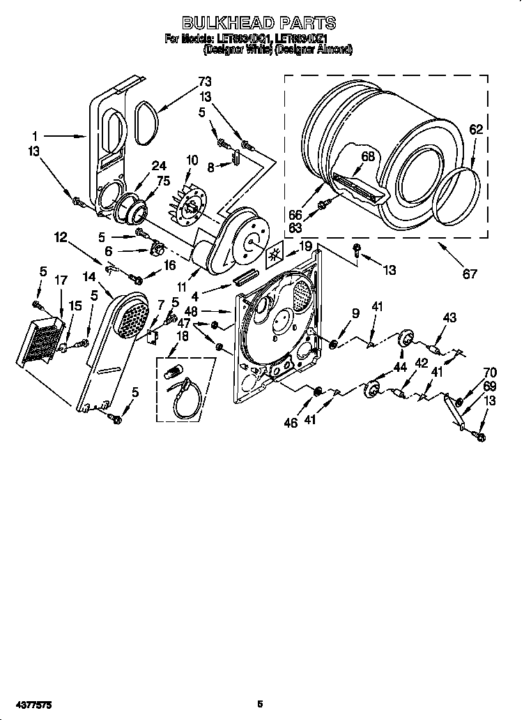 Whirlpool LET6634DZ1 null diagram
