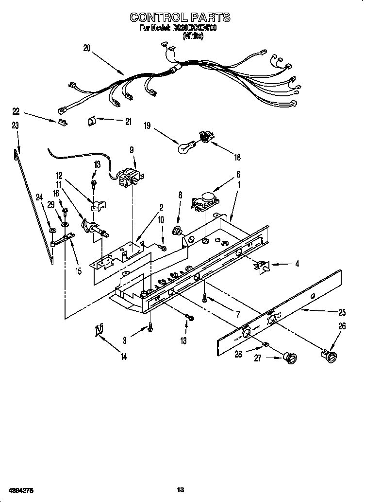 Roper RS20EKXEW00 control diagram