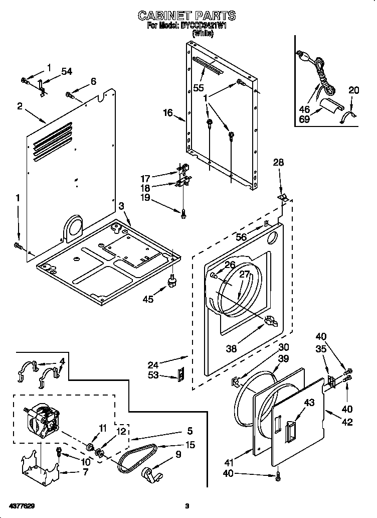 Whirlpool BYCCD3421W1 cabinet diagram