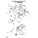 Whirlpool SF317PEAN4 manifold and burner diagram